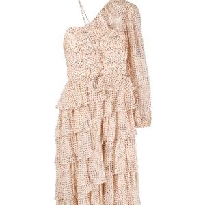 Ulla Johnson Hazel Gown in Leopard Ikat Dot (Size 00)